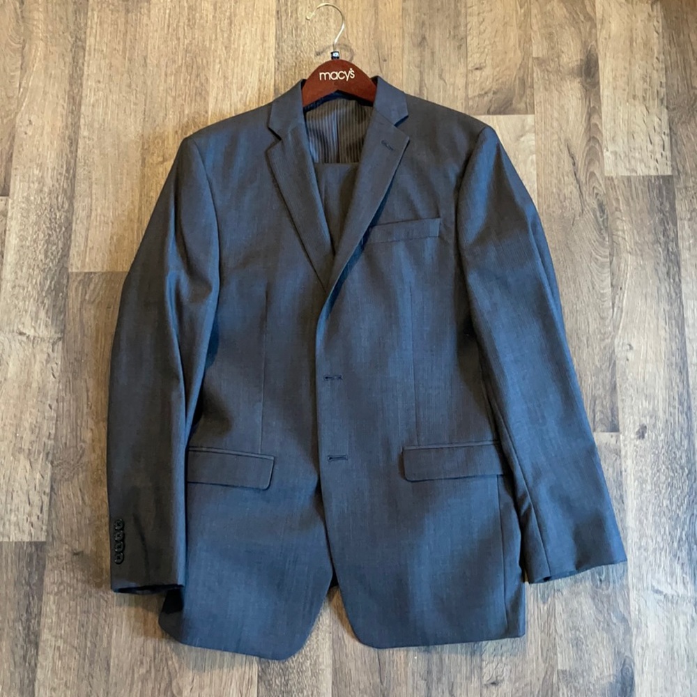 Men’s Slim Fit Calvin Klein dark grey suit